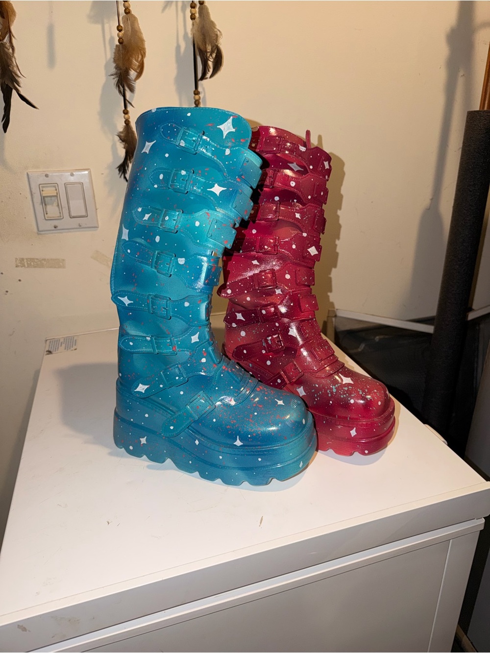 Buckle Platform Boots